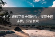 神秘人遭遇花絮全网热议，探花全网沸腾，详情发现