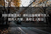 刚刚震撼丑闻！爆料站独家曝光惊人圈内人内幕，真相让人瞠目