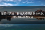 鉴黄师突发：神秘人被曝曾参与八卦，出乎意料席卷全网